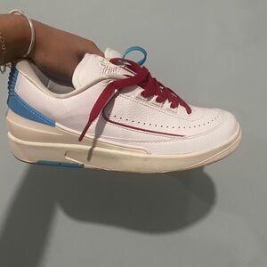 Nike Air Jordan 2 Retro Low in White and Blue